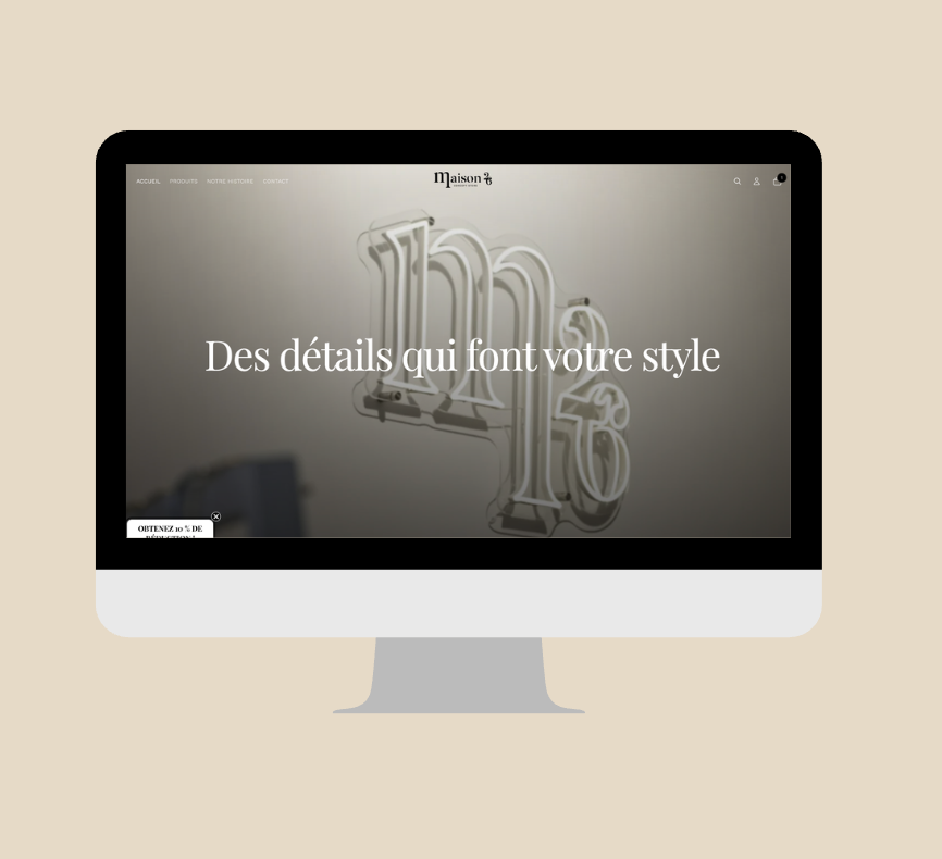 Création du site web Maison 26